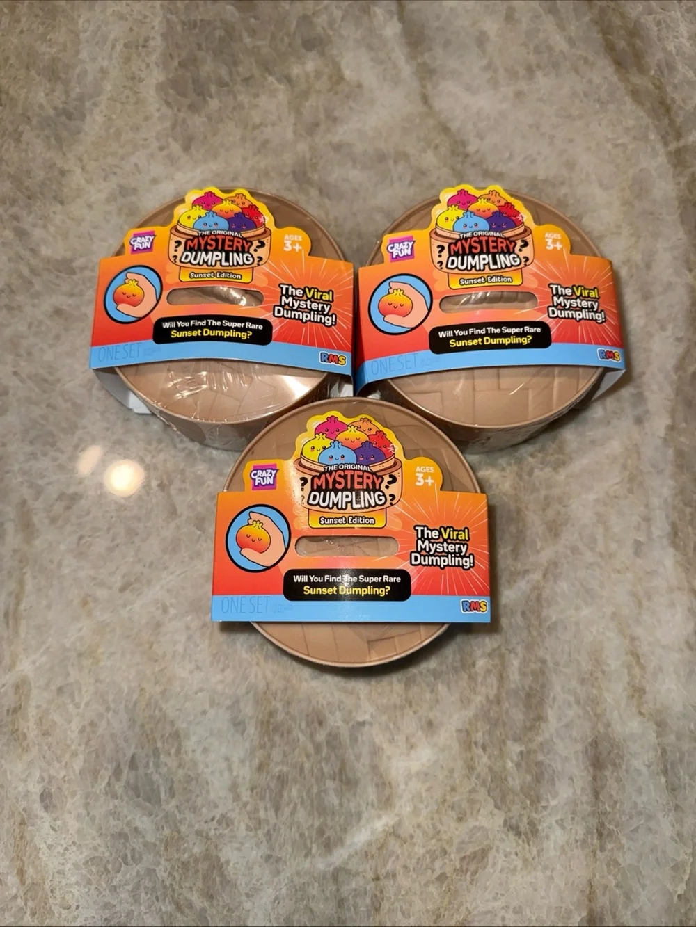 Set of 3 The Original Mystery Dumpling - Sunset Edition (Tan)